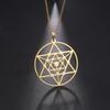 LIKGREAT Flower of Life Pendant Necklace for Women Mandala Chakra Hollow Stainless Steel Charms Jewelry Geometry Amulet Gift