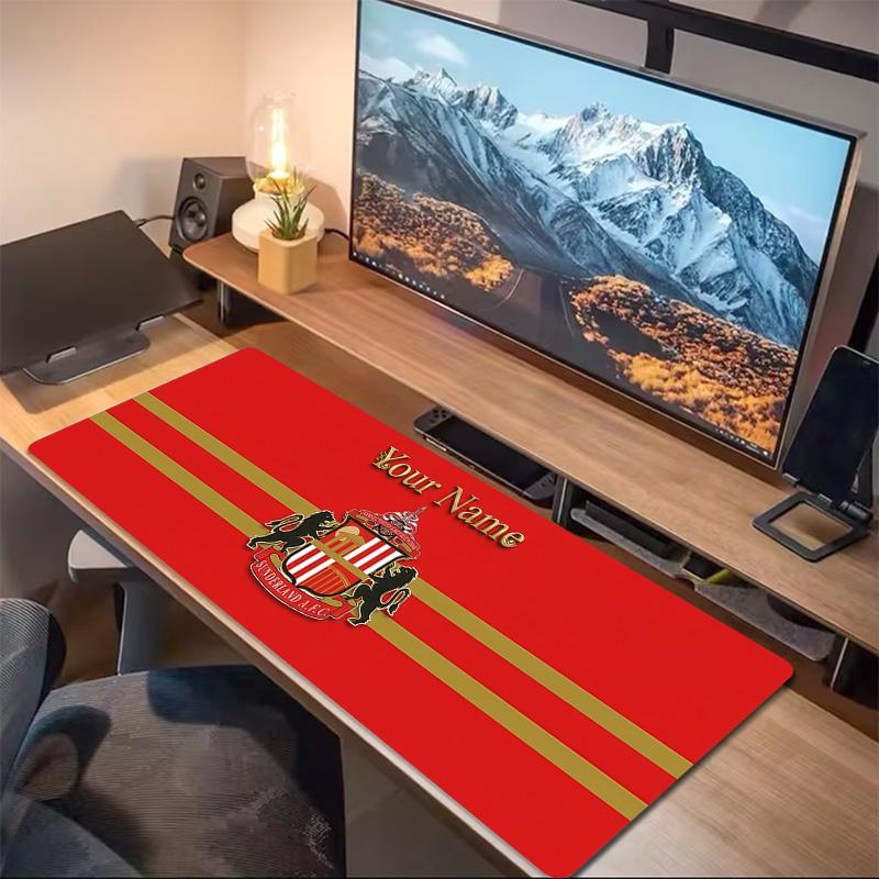 Sunderland A1 Custom Name Large Size Mouse Pad Large Gaming Table Cushion Non-slip Laptop Tablet Big Mousepad XXL Mat Mini PC Playmat With Lock Edge