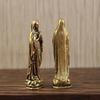 1Pc Brass Maria Figurine Ornaments Pure Copper Vintage Virgin Mary Figurine Pendant Charms-Homeclub