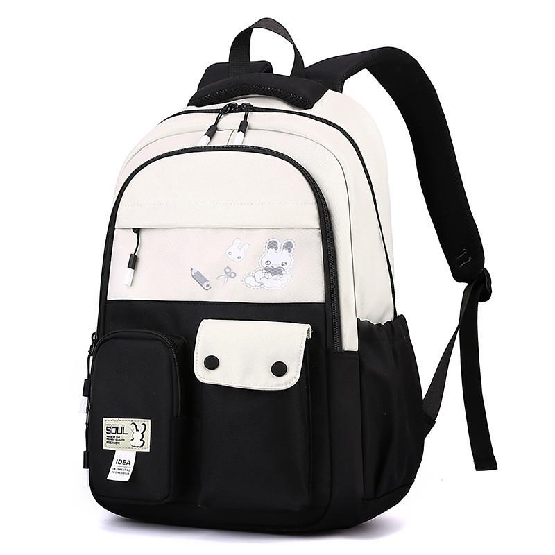 Nylon Material Cute Animal Pattern Printed Lightweight School Backpack For Boys And Girls