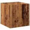VidaXL Planter Old Wood 40x40x40 Cm Engineered Wood, Planter, Indoor Planter,, Flower Pot, Planter 857027