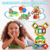 Big Size Magnetic Building Blocks - 3D STEM Educational Constructor Toys For Kids Multiple Shaped Magnetic Building Blocks