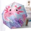 1PC Axolotl Ocean Umbrella-8-Rib Reinforced Portable Folding Travel Suitable for All Seasons Outdoor Daily , Fun Design-Z0413