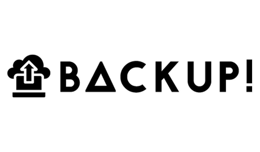 Printtoo Backup Self Inking Rubber Stamp Pre-Inked Office Stamp- Home Office Business Stationery, Black- 42 x 9