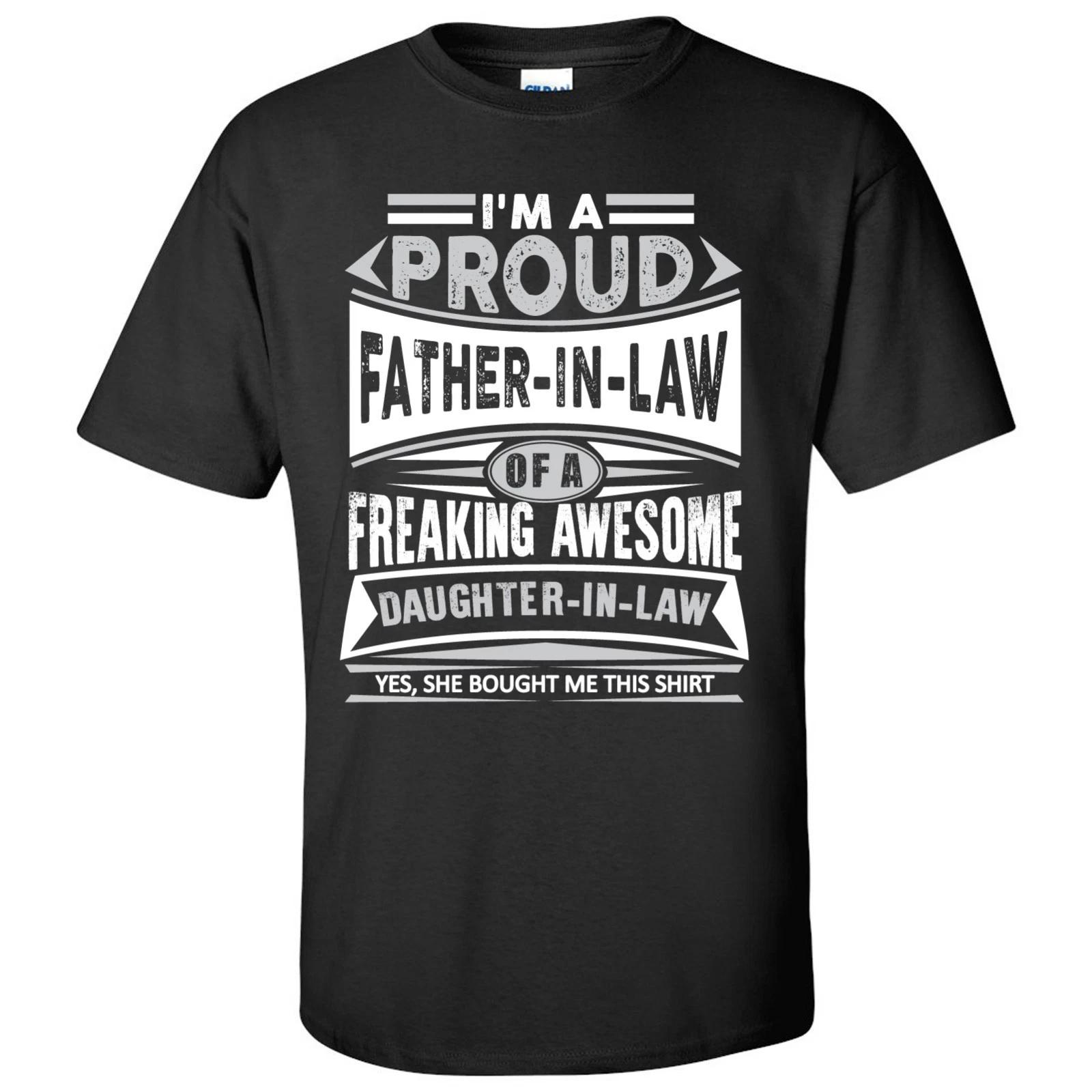 Proud Father of a Freaking Awesome Daughter-In-Law Men s T-Shirt XL