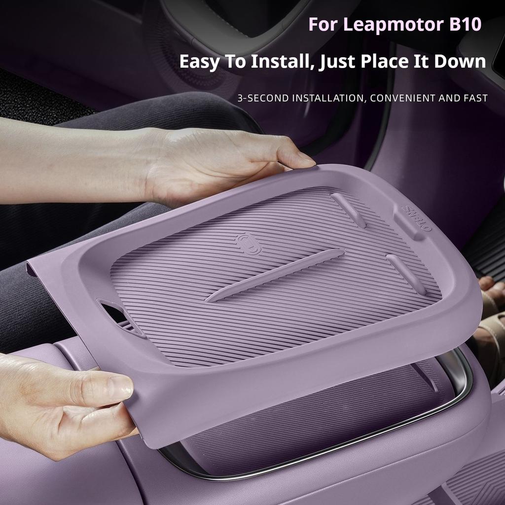 For Leapmotor B10 24-26 Car Silicone Wireless Charger Pad Center Console Charging Pad Non-Slip Protector Mat Interior Accessorie