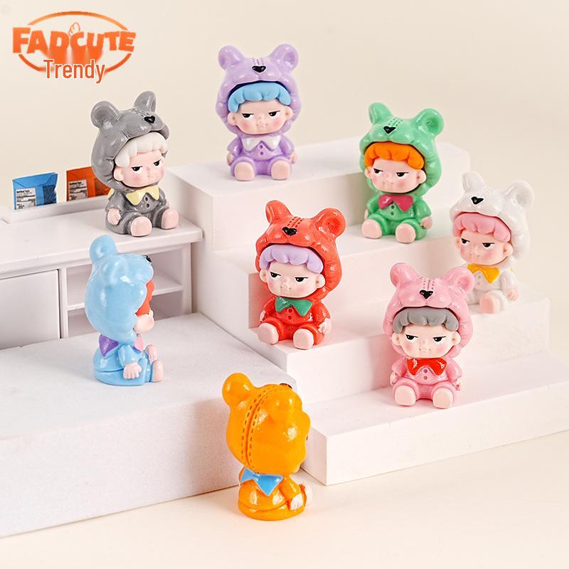 

Mengli Series: Trendy Resin Puppy Bow Tie Blind Box DIY Desktop Ornament