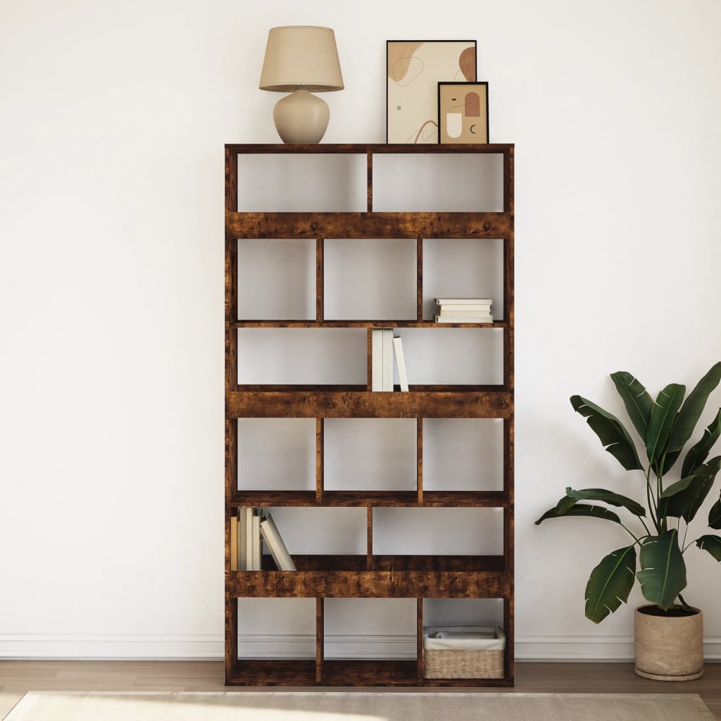 Bookshelf Smoked Oak 100 x 33 x 187.5 cm Engineered Wood