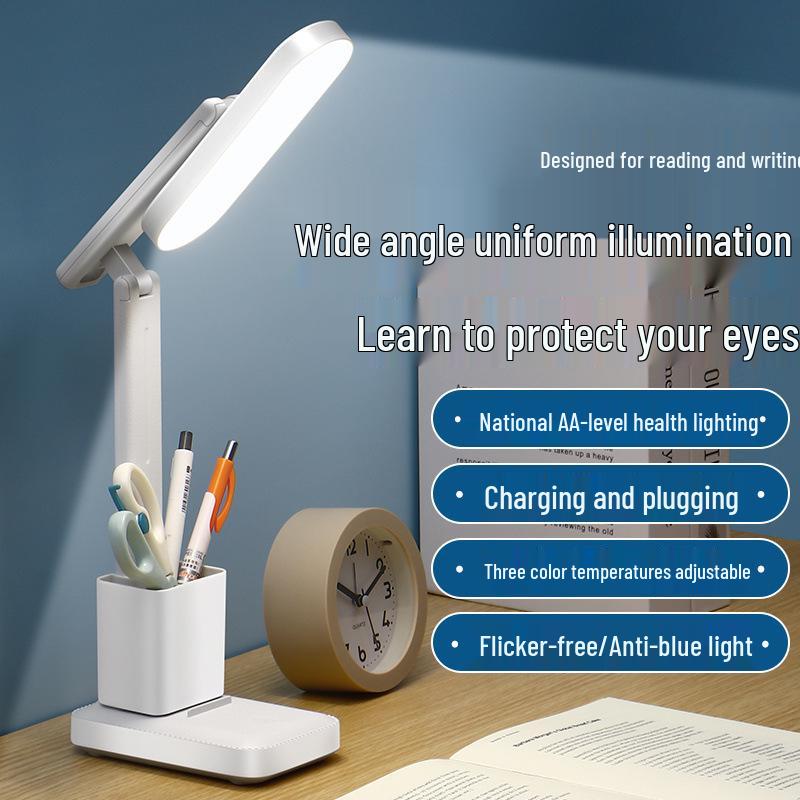 LED Superhelle Faltbare Schreibtischlampe für Studenten und Kinderhausaufgaben
