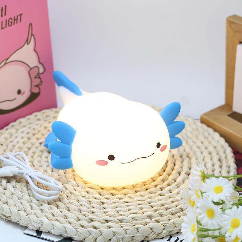 Ночник-аксолотль - USB-зарядка, лампа для сна и подарок With Charger