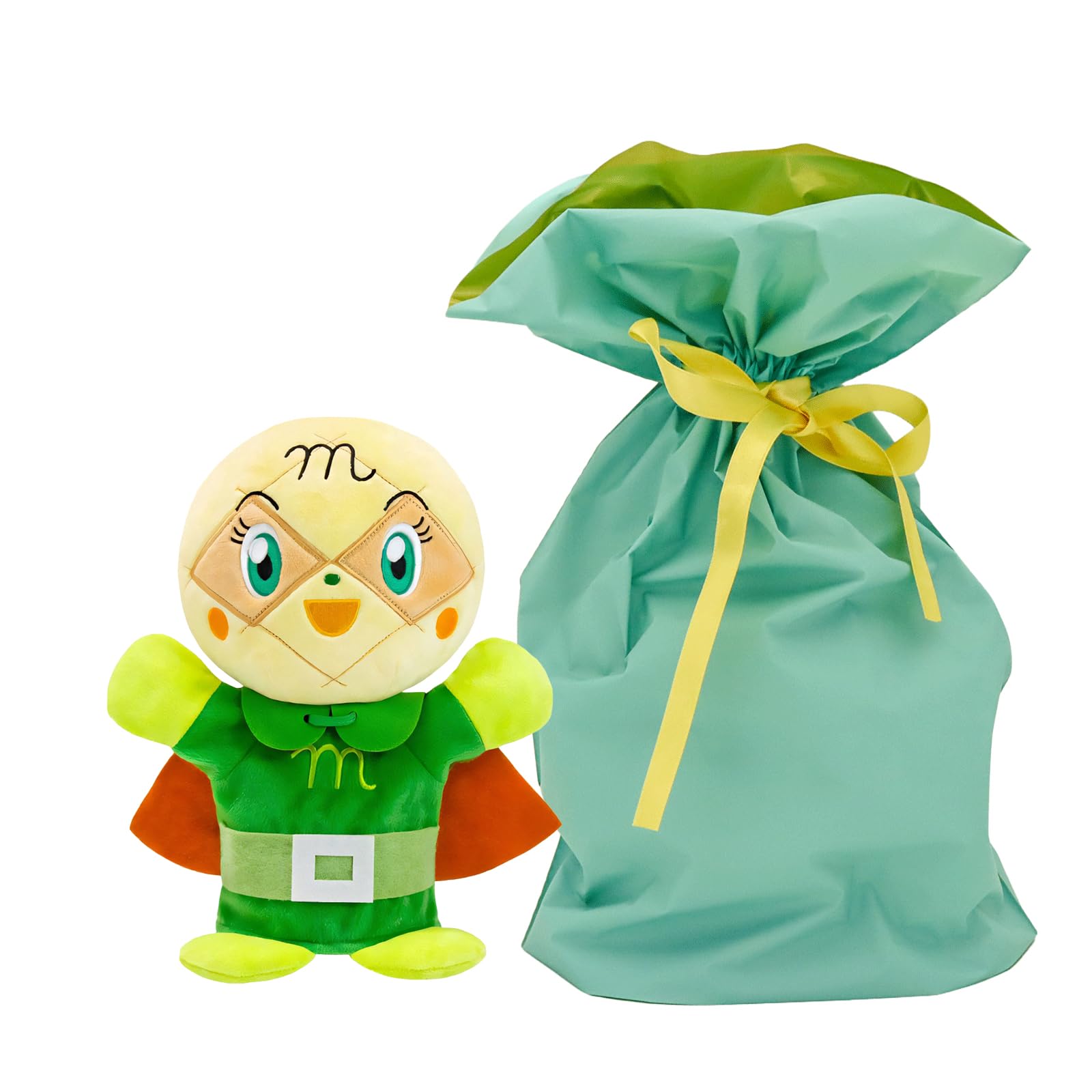 

Yoshitoku Melonpanna Plush Doll Kids Will Gift Wrapped in Blue with Ribbon Hand-Dancing (28cm Long) Love,