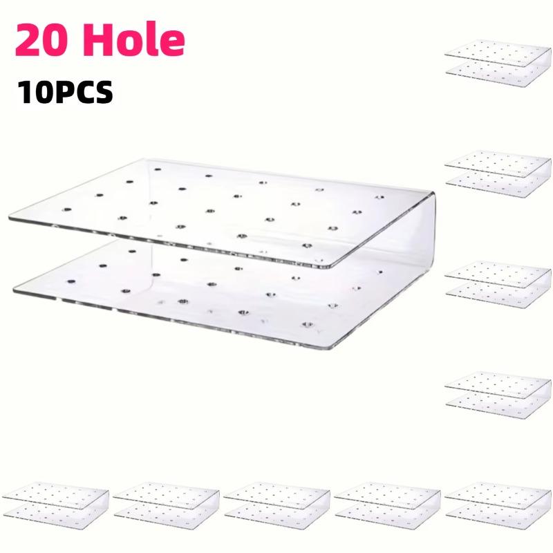 3-10pcs Acrylic Cake Pop Stand Kit 15/20Hole Lollipop Display Holders Candy Pops Holder Weddings Birthdays Party Dessert Display