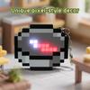Rechargeable Pixel Compass Keychain Gaming Peripheral Simple Design Home Decor Real-world Use Toys for Kids Birthday Xmas Gift