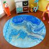 Marble Geometric Round Carpet Living Room Office Chair Computer Table Mat Home Anti -Fouling Decoration Bedroom Coffee Table Mat