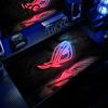 XXL Grande Gaming Gamer Genial Negro Asus Rog Alfombrilla de Ratón Teclado Antideslizante Borde Cosido Alfombrillas de Ratón Mat para Portátil Tablet Mini PC Alfombra de Juego