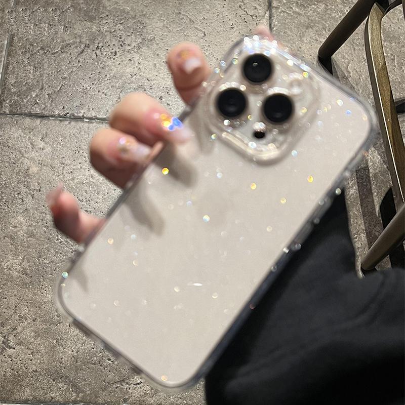 Husă Transparentă de Lux cu Sclipici Bling Pentru iPhone 11 12 13 14 15 16 Pro Max X XR XS 7 8 Plus Mini Clară Antișoc Bumper