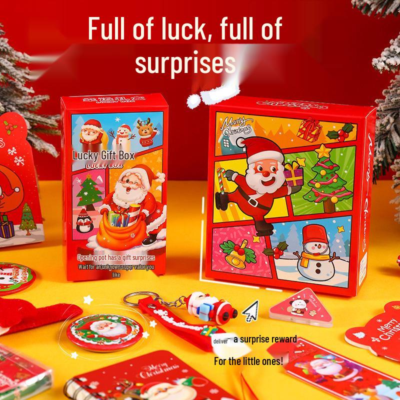 High-Value Christmas Cartoon Stationery Blind Box for Students
