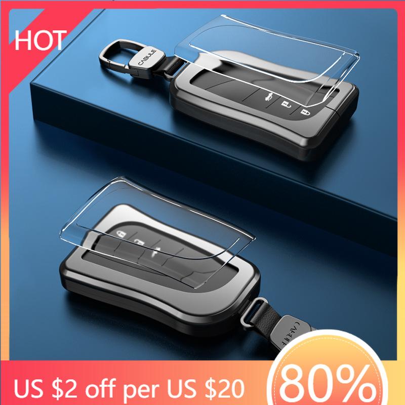 Styling Mouldings Aluminium Alloy+TPU Car Remote Key Cover key Case For Lexus ES300h ES350 ES200 ES260 LS350 LS500h Fob Key 2018