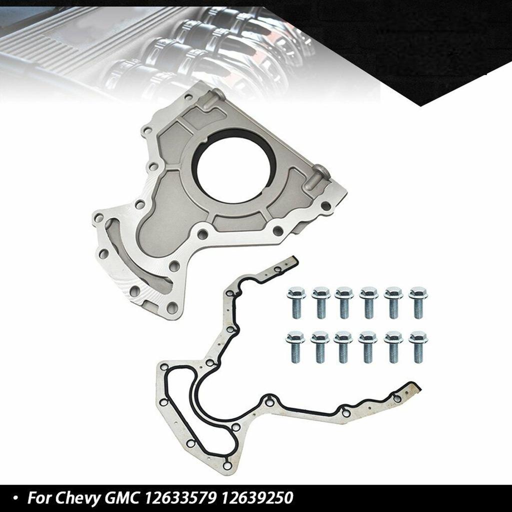 Rear Main Crankshaft Seal Kit Plate Gaskets with Cover 8-12572-014-0 8-12598-301-0 for 4.8L 6.0L 5.3L 12633579 12639250