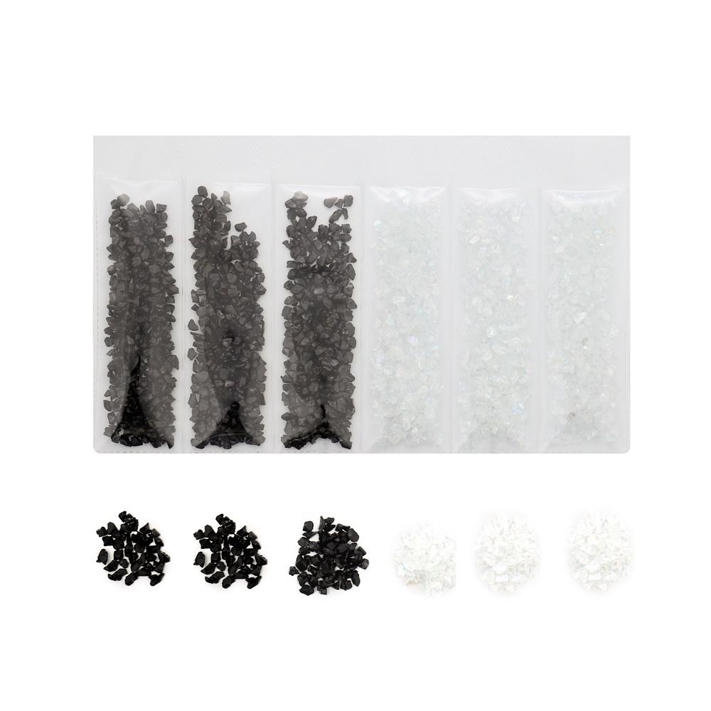 1 Set Multi-Color Mixing Nail Art Crushed Glass Stones Irregular Decoration for DIY Epoxy Resin Siliocne Mold Fillings Material