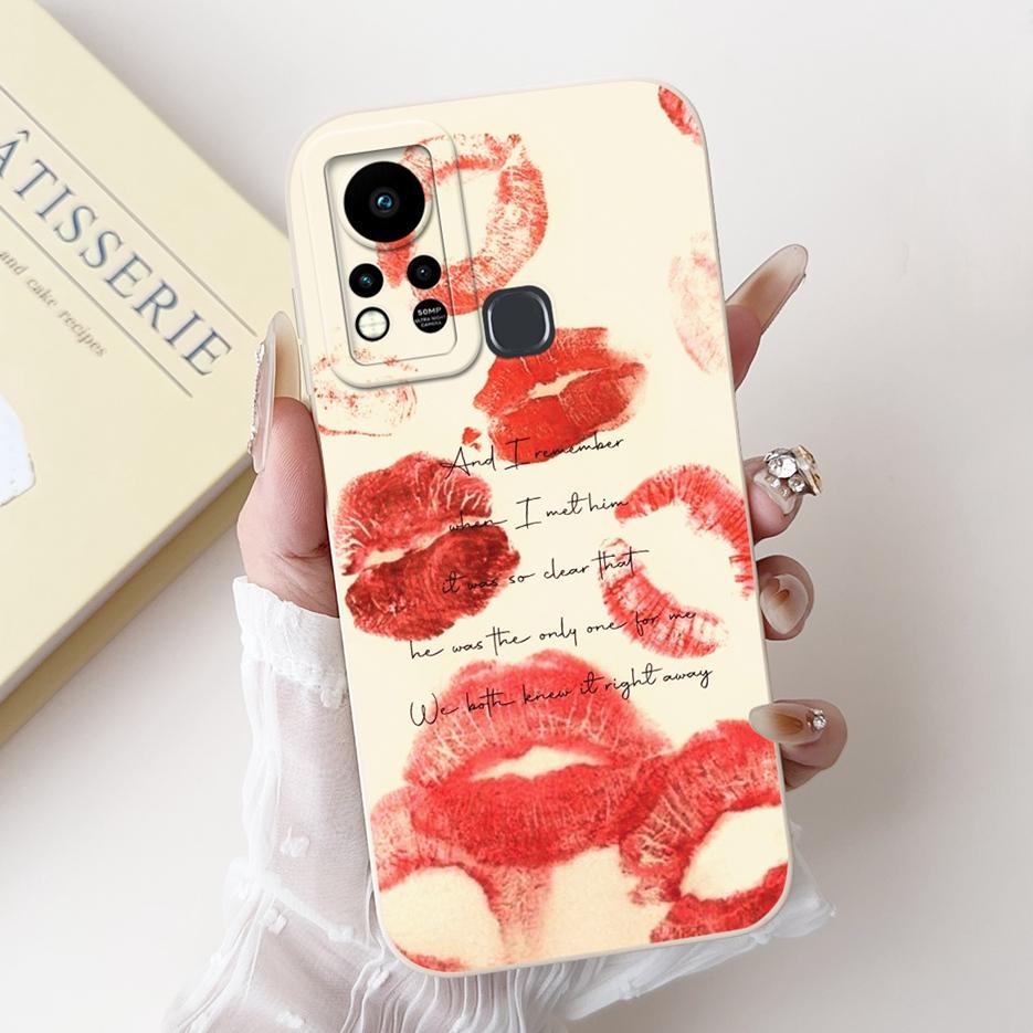 For Infinix Hot 11S Case X6812 X6812B Cute Panda Cartoon Cover Shockproof Phone Cases For Infinix Hot 11S NFC Hot11s Soft Fundas