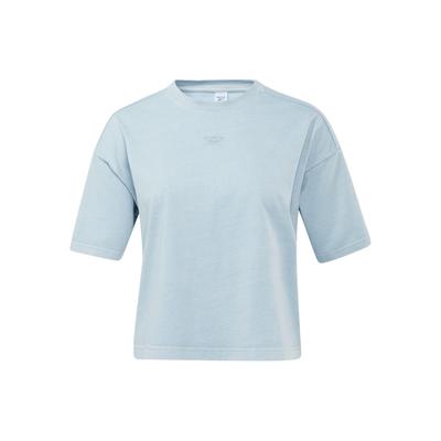 Classics  Nd Solid Color Round Neck Short Sports T-Shirt Women Tops Blue GP7888