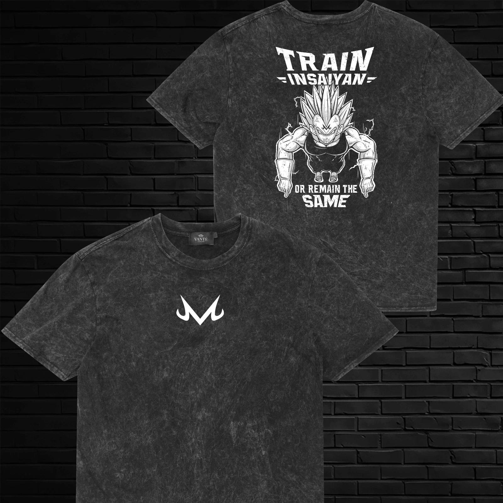 Majin Vegeta Dragon Ball Z Gym Graphic Anime T-Shirt Men Unisex Casual Cotton Te 4XL