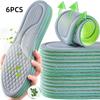 2/6pcs Unisex Memory Foam Orthopedic Insoles Deodorizing Insole Shoes Sports Absorbs Sweat Soft Antibacterial Shoe Accessories