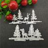 Elk Deer Forest Metal Cutting Die for DIY Christmas Card Making Party Decoration
