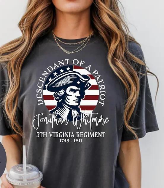 

Descendant of a Patriot Shirt 250th USA Anniversary Unisex T-Shirt XL