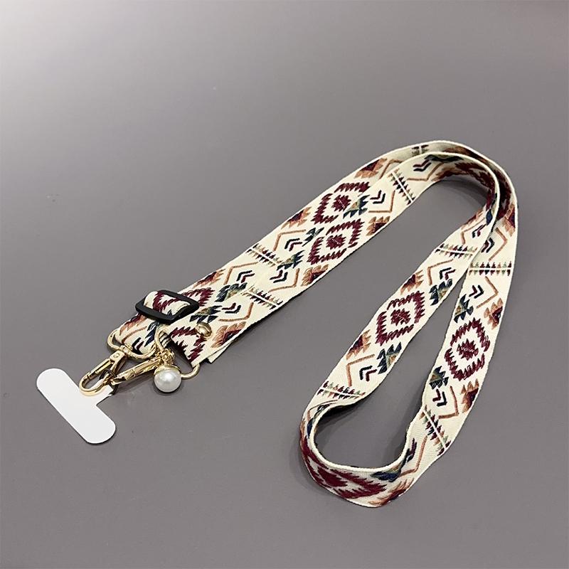 

Retro Pattern Neckband Phone Lanyard Anti-Loss Adjustable Crossbody Phone Straps Mobile Phone Hanging Chain For Women Gift A1