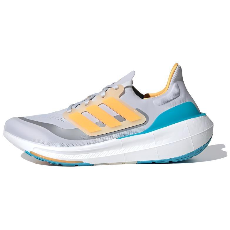 adidas Ultraboost Light  Grey Flash Orange Cyan  Men s IE1758 EU 46