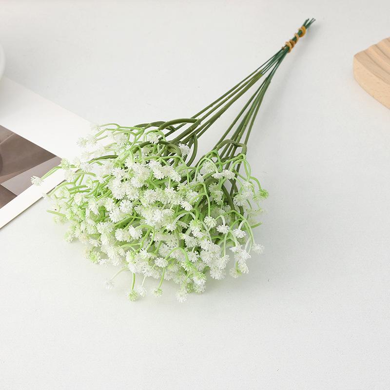 10pcs/bouquet Artificial Flower Bunches Baby's Breath Wedding Home Decoration Flower Arrangement Road Guide Baby's Breath
