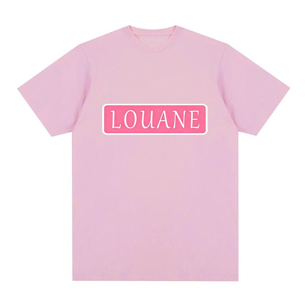 Louane 100% Cotton T-shirt Classic Graphic Print Tees Unisex Casual Streetwear Spring Summer Fashion Casual O-neck Tops Adult