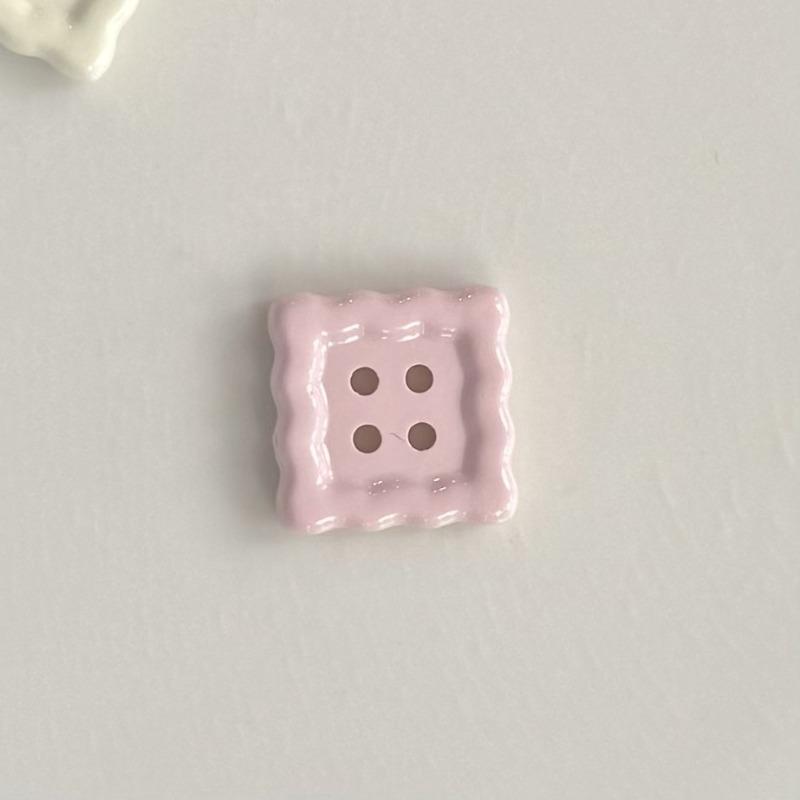 Colorful Small Square Button Accessories  DIY Handcrafted Materials  Clothing  Shoes  Socks Accessories  Phone Cases  Crocs