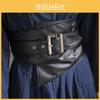 Ceinture large asymétrique en cuir pour femme pour la mode décontractée d'été