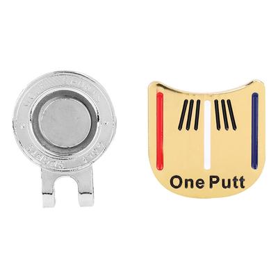 Jeden putt Odolný kovový golfový mini magnetický markér na míček Klip na kšilt klobouku golfisty
