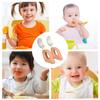 Silicone Handle Baby Forks and Spoons Set Self Feeding Baby's Dinnerware  Kids