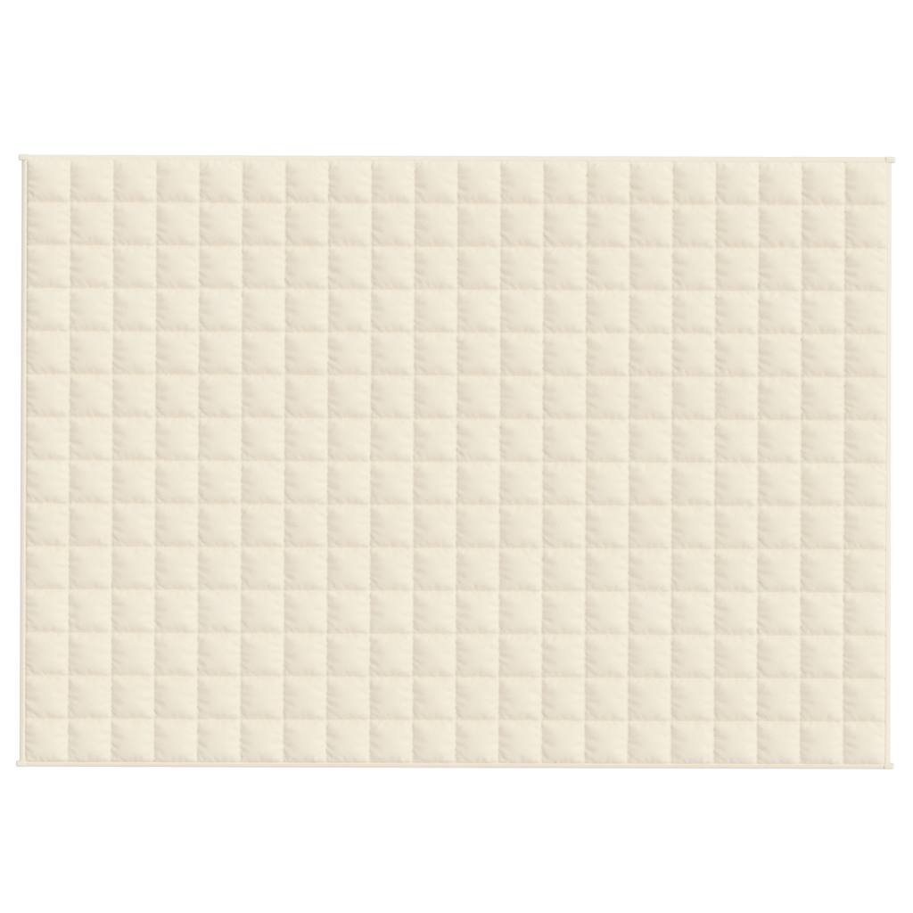 Vidaxl Weighted Blanket, Cream, 138X200 Cm, 10 Kg, Fabric