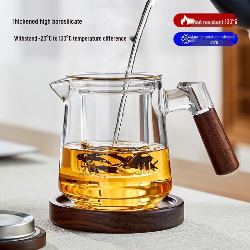 YIHUTEA Heat-Resistant Glass Teapot with Infuser