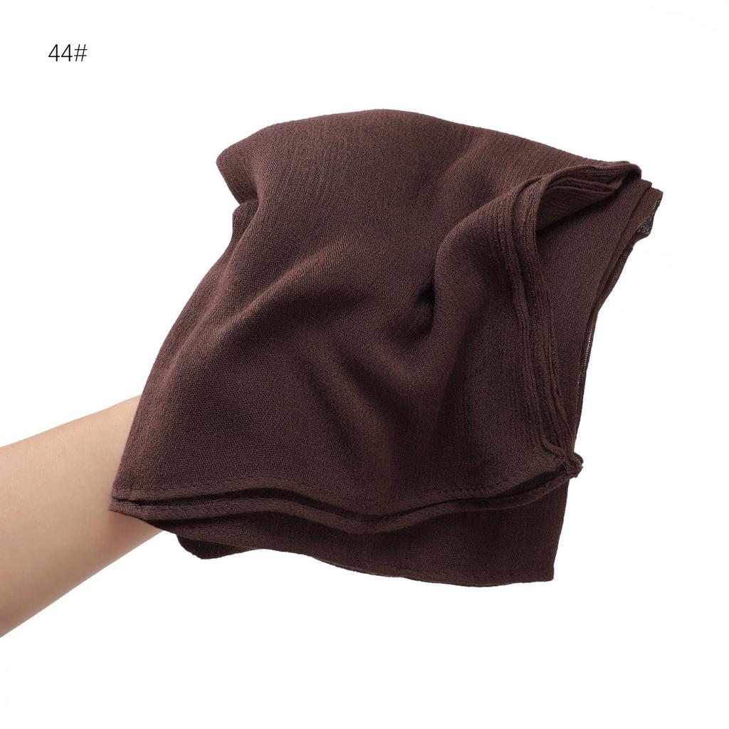 Foulard Hijab en coton rayonne uni uni pour femme, grande taille, châles et enveloppes de haute qualité, bandeau musulman, turban islamique
