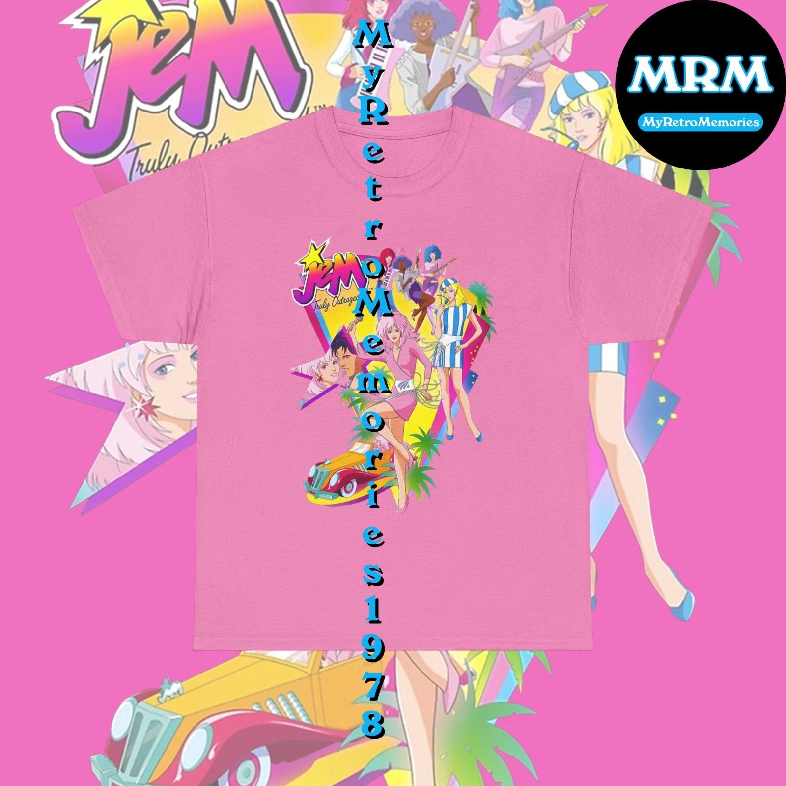 NEW Jem And The Holograms Children s T-shirt 5 Colors To Choose Sizes S-L Tee 80s Retro 100