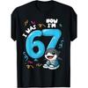 Summer 67 Six Seven Funny Meme Drip Graphic Kids T-Shirts Boys Casual Tops 6 7 Meme Fashion Short Sleeve Girl Tee Shirt