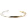 SEWNSWEN SEWN SUEN Silver GOLD COMBI TWIST BANGLE