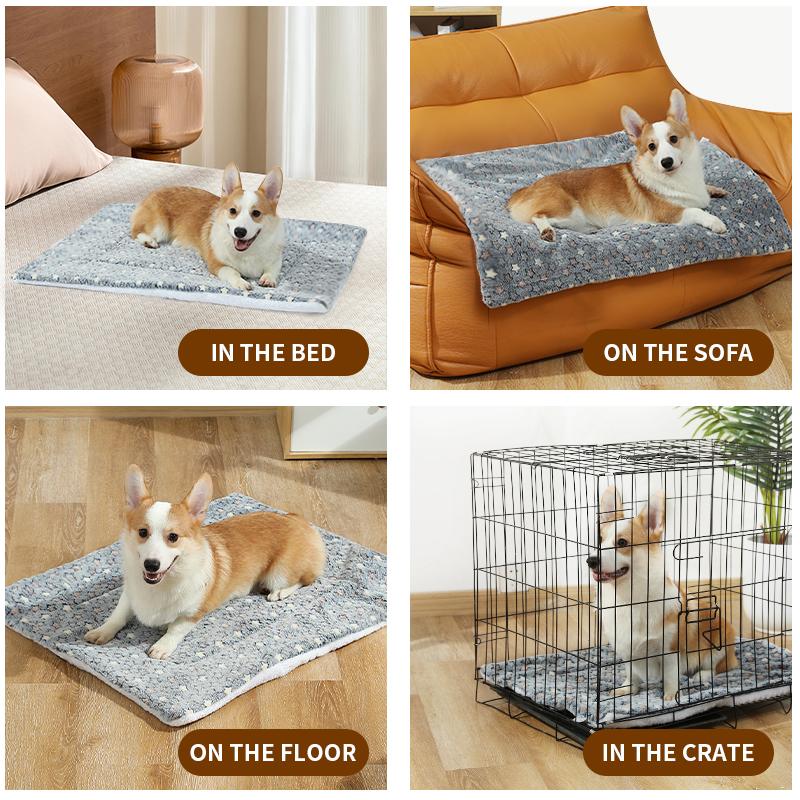 Dog Bed Mat Blanket Soft Cozy Pet Cushion For Small Large Dogs Spring Autumn Warm Travel Mats French Bulldog Chihuahua Supplies