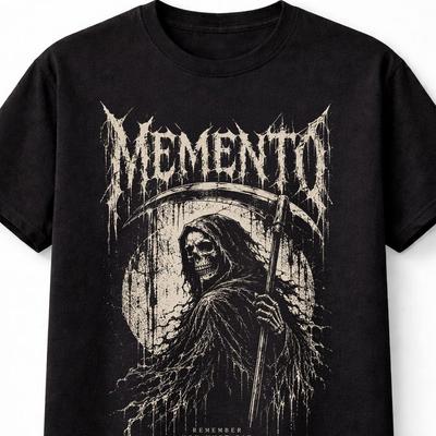 MeUnisexto Mori Grim Reaper Gothic Skull Horror Unisex TShirt