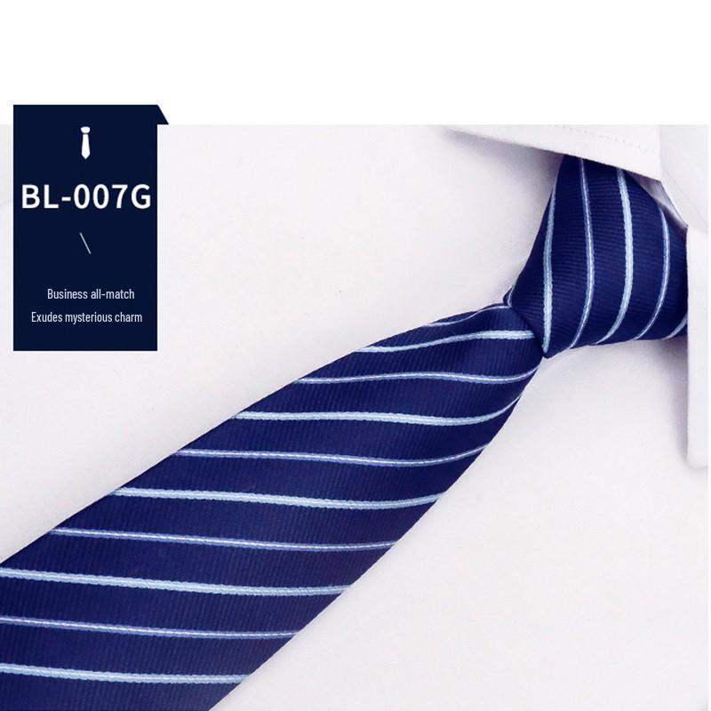 

Men s Easy Pull Blue Striped Business Tie