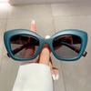 Luxury Brand Designer Vintage Cat Eye Sunglasses For Women Trendy Punk Big Frame Sun Glasses Female Eyewear