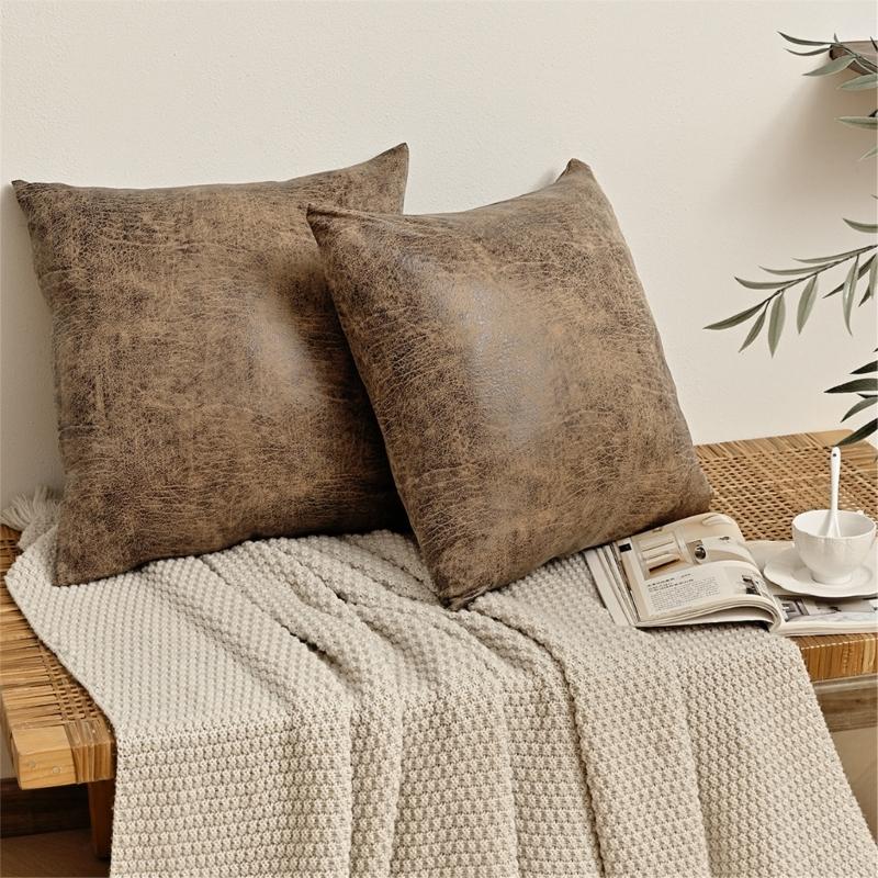 Stretchable Water Resistant Cushion Cover With Soft Sand Finish Surfaces Ideal For Family With Kids Or Pet