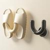 Yousheng 2PCS Shoe Rack U Shape Suction Cup Hook Non-Slip Stable Support No Drilling Slipper Rack for Towels